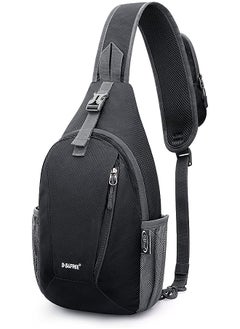 RFID Blocking Crossbody Sling Bag Small Chest Shoulder Backpack Men Women Hiking Outdoor
