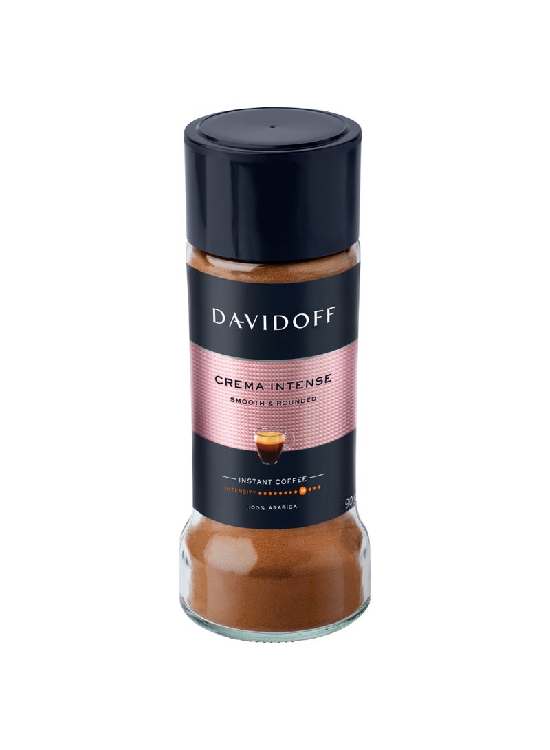 Davidoff Crema Intense Instant Coffee - 9/12 Intensity 90g - Image 1