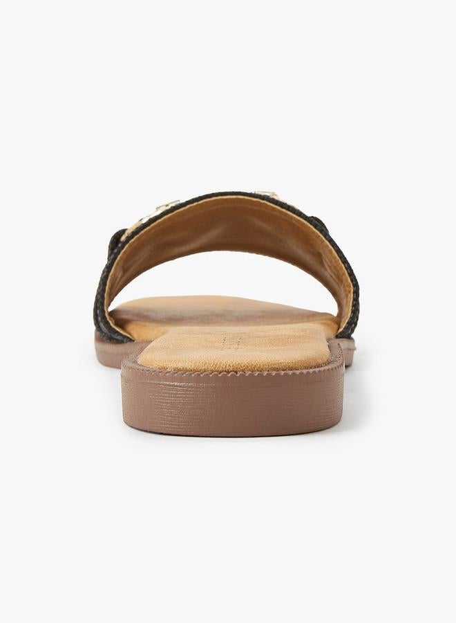 Celeste Women Embellished Flat Sandals - Image 4