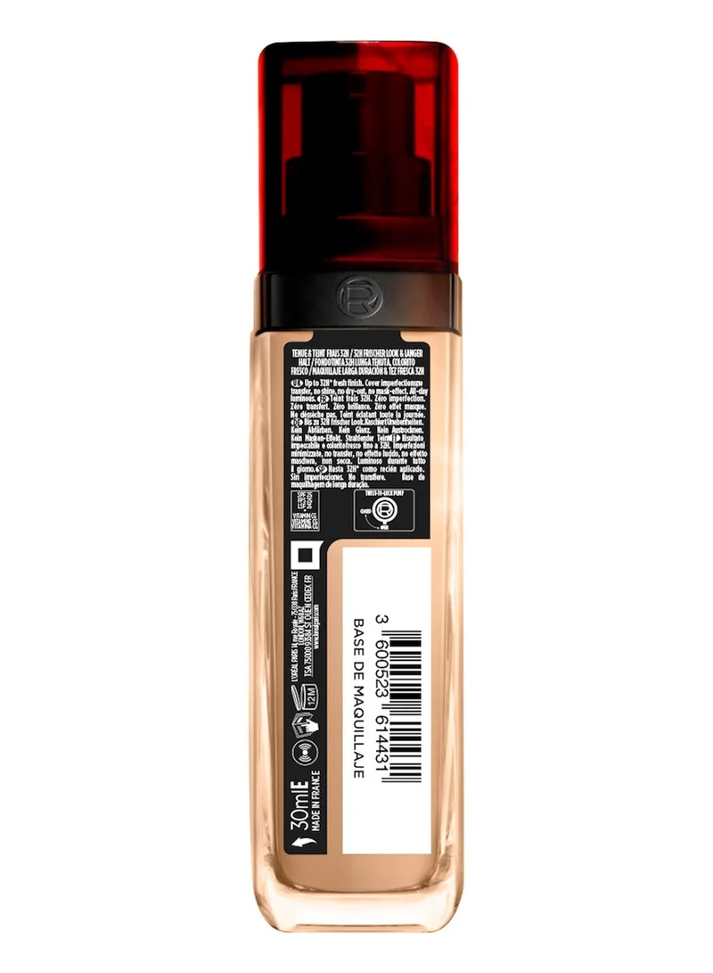 L'OREAL PARIS Infallible 32H Fresh Wear Liquid Foundation 145 Rose Beige 30 ml