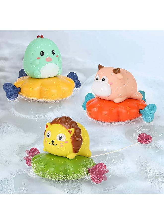إيروريكس مجموعة ألعاب حمام الأطفال، 3 قطع، ألعاب رش الماء العائمة للأطفال من عمر 6 إلى 12 شهرًا، مزودة بمستشعر درجة الحرارة - Image 1
