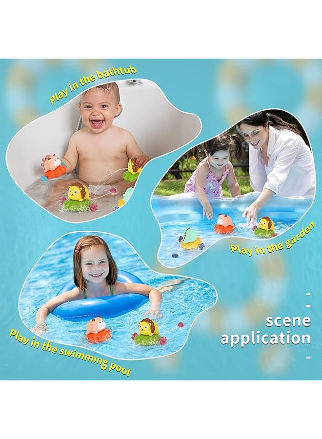 إيروريكس مجموعة ألعاب حمام الأطفال، 3 قطع، ألعاب رش الماء العائمة للأطفال من عمر 6 إلى 12 شهرًا، مزودة بمستشعر درجة الحرارة - Image 5