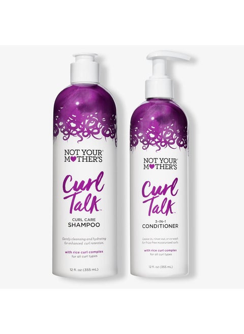 Not Your Mother's Curl Talk Shampoo and Conditioner - 12 fl oz (2 Pack) - Shampoo and Conditioner for Curly Hair