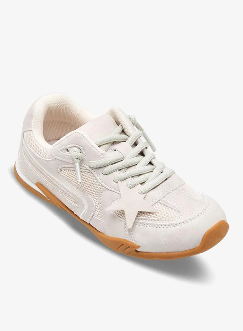 ليتل ميسي Girls Lace-Up Ankle School Sneakers