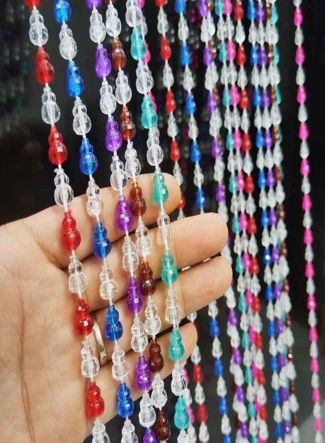 ave split Beaded Curtain Doorways Star Acrylic Hanging Door Beads String Curtains Tassel Room Divider Screen Decor for Doorway Window Living Room Wedding 055hl (Colorfull) - Image 3