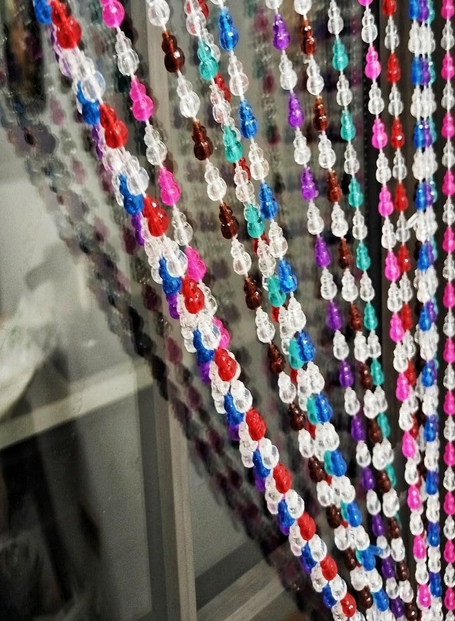 ave split Beaded Curtain Doorways Star Acrylic Hanging Door Beads String Curtains Tassel Room Divider Screen Decor for Doorway Window Living Room Wedding 055hl (Colorfull) - Image 1