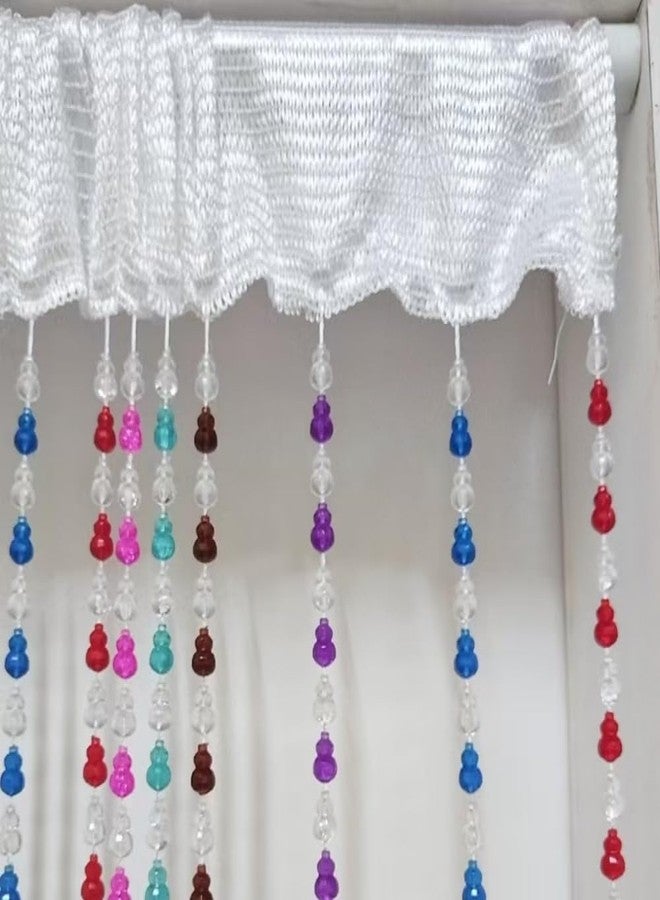 ave split Beaded Curtain Doorways Star Acrylic Hanging Door Beads String Curtains Tassel Room Divider Screen Decor for Doorway Window Living Room Wedding 055hl (Colorfull) - Image 5