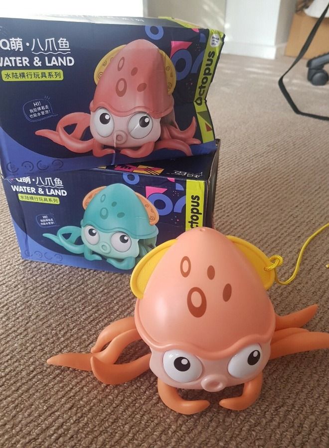 ACLIX Octopus Amphibious Pull String Playing Bath Toy - Image 4