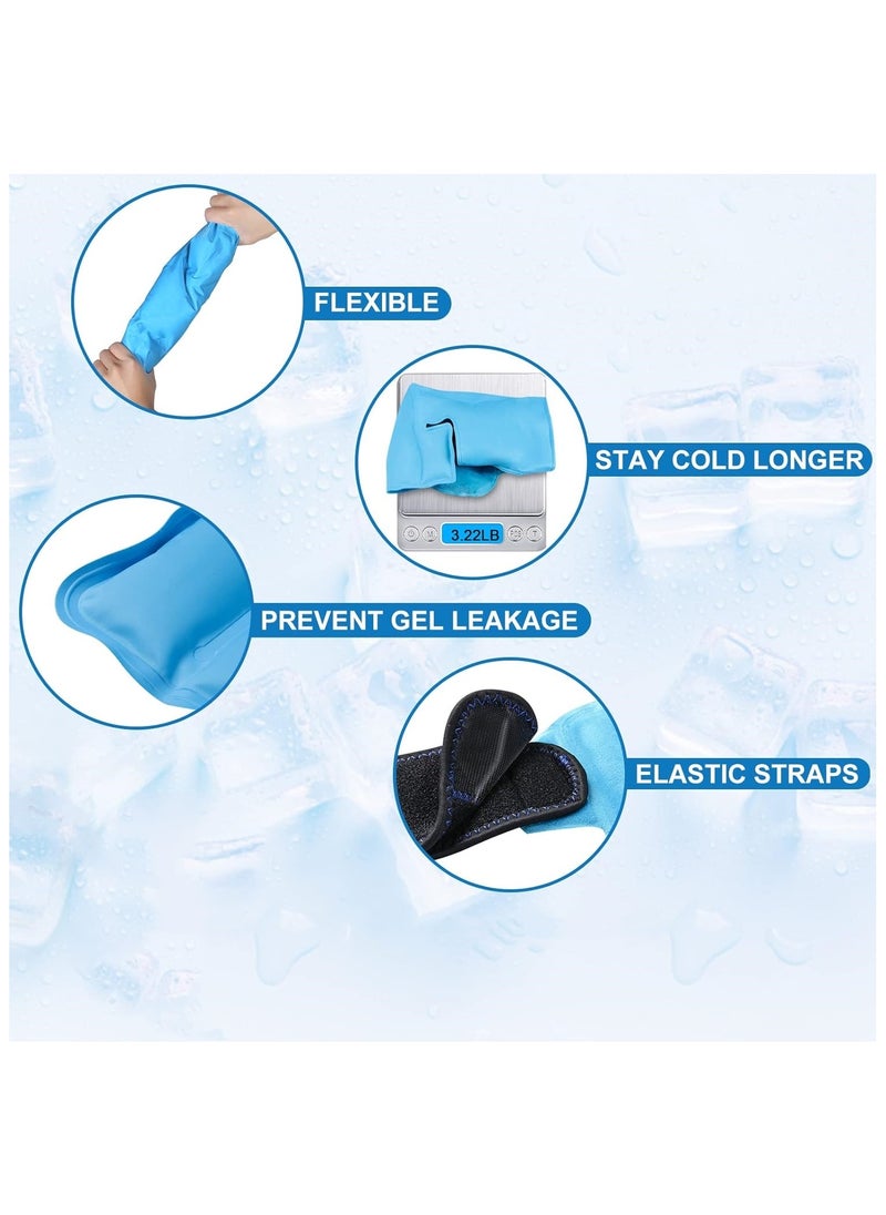 Ru syanl - Shoulder Ice Pack Rotator Cuff Cold Therapy for Injuries Reusable Gel Cold Pack Wrap for Left or Right Shoulder and Arm Instant Pain Relief for Bursitis and Swelling (Soft Plush Lining) - Image 1