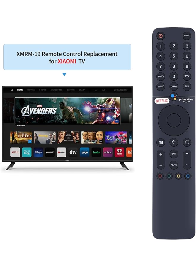 erorex New Xmrm 19 Xmrm19 Voice Tv Remote Control Replacement Fit For Xiaomi Mi Tv P1 Q1 Smart Tv With Voice Control And Short Cut Button  - Image 4