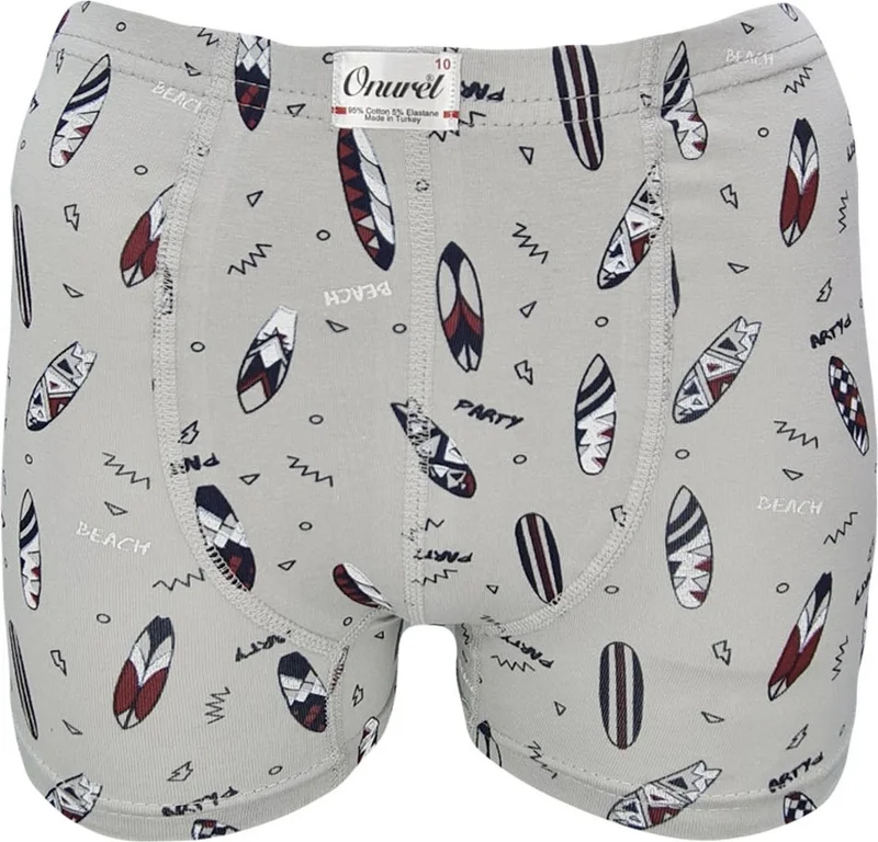 اونوريل Boy 5-Pack Mixed Color Surf Printed Lycra Boxer