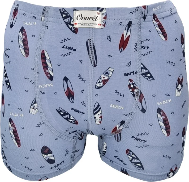 اونوريل Boy 5-Pack Mixed Color Surf Printed Lycra Boxer