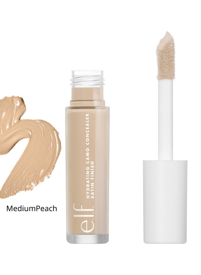 إلف كونسيلر مرطب مموه، خفيف الوزن، تغطية كاملة، يدوم طويلاً، يخفي العيوب، يغطي، لمسة نهائية ساتانية (خوخي متوسط) - Image 1