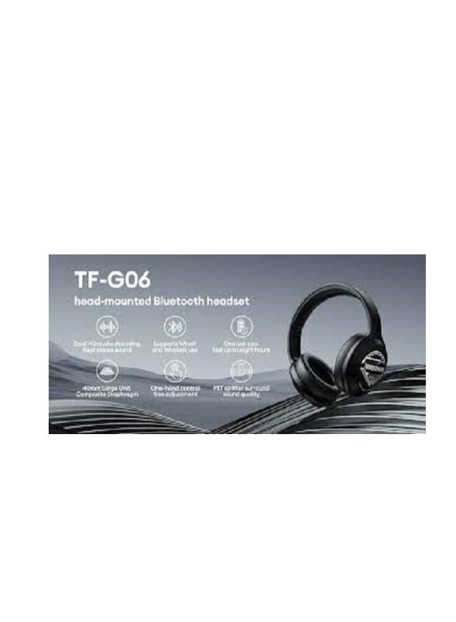 TRANSFORMERS TF-G06 Gaming Gamer Headset Bluetooth 5.4 Noise Reduction Low Latency Headphones Music Earphones Black - Image 5