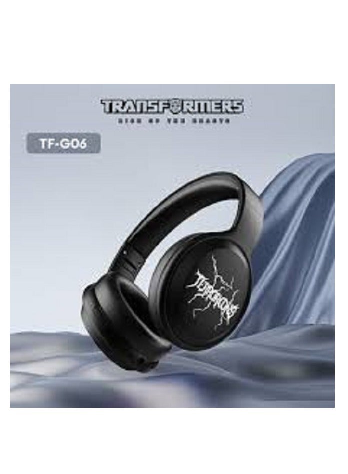 TRANSFORMERS TF-G06 Gaming Gamer Headset Bluetooth 5.4 Noise Reduction Low Latency Headphones Music Earphones Black - Image 2