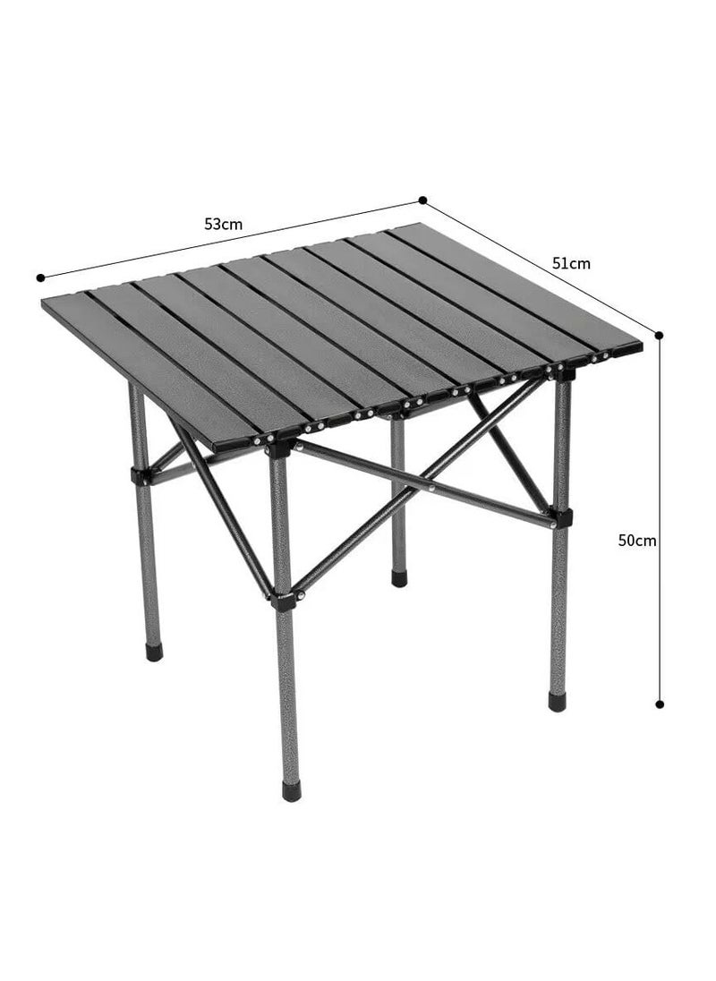 Camping Portable Folding Table and 2-Piece Chair Set, Outdoor Folding Picnic Table Folding Picnic Side Table and Chairs with Portable Storage For Outdoor BBQ,Cooking,Party, Beach