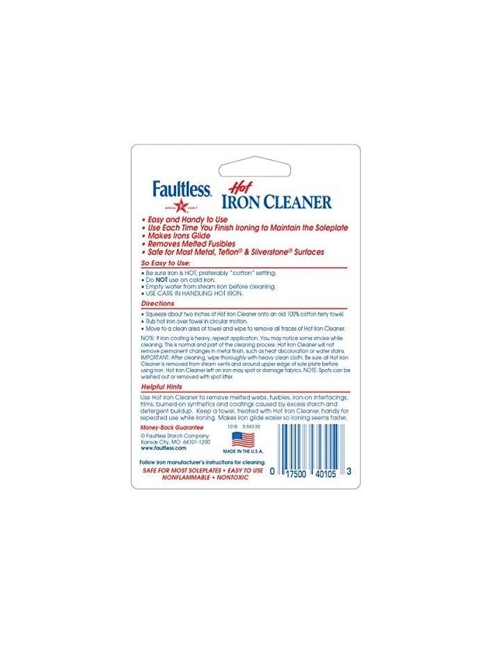 Faultless Iron Cleaner 0.17oz Tube Twin Pack, Non-flammable and non-toxic, Safe for most irons. - Image 2