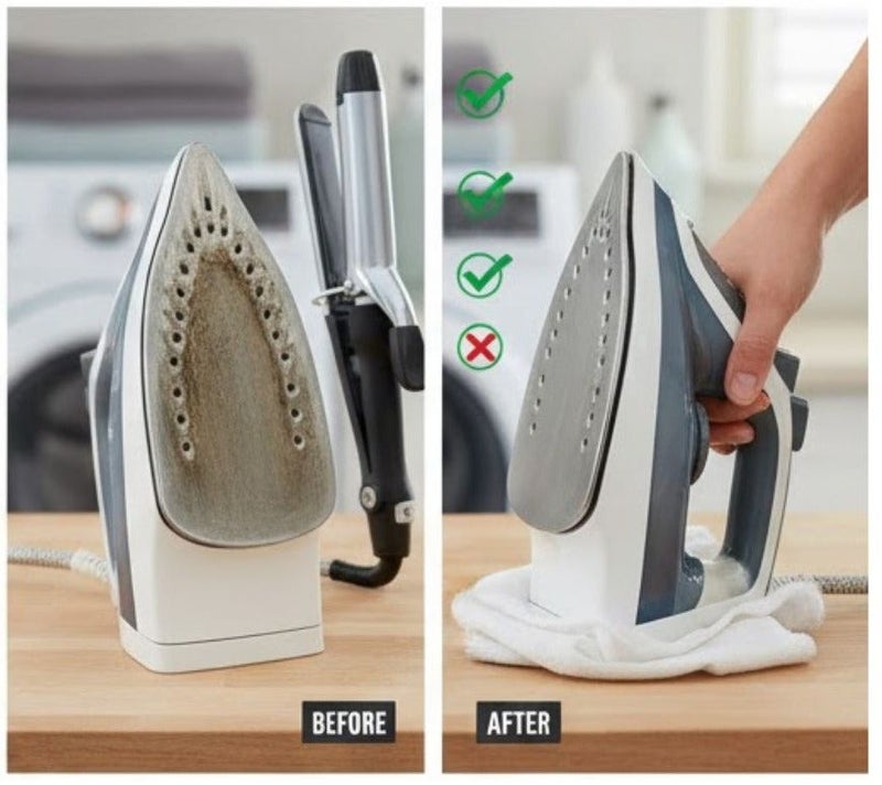 فولتلس منظف المكواة 0.17 أونصة عبوتان – قلم تنظيف مكواة البخار، يزيل بقايا الاحتراق وتراكم الأقمشة، يعيد نعومة قاعدة المكواة ويحسن أداء الكي بسهولة - Image 5