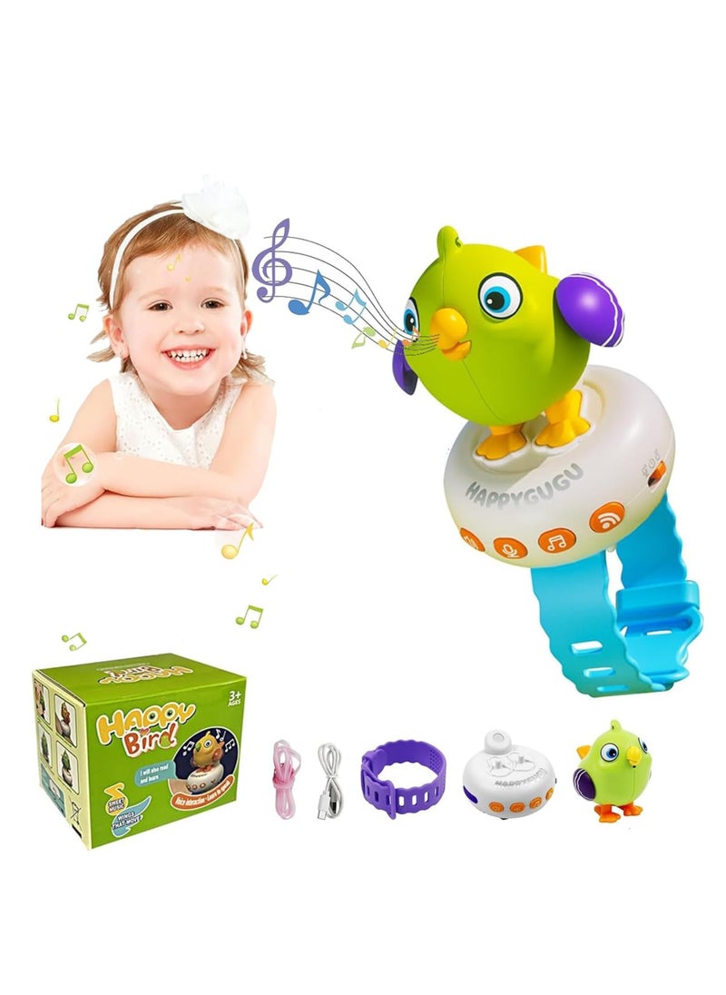 MUMS PLANET Kids Toys , Interactive Musical Electronic Pets Talking Bird for Kids, Early Educational Learning Toys with 26 Songs & Recording, Boy Girl Birthday  - Image 1