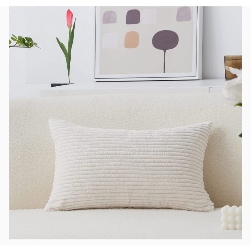 GUFFAW CorduroyCORTRISE LUXURIOS Pillow Cushion Cover 12X18 INCHES 2 - Image 1