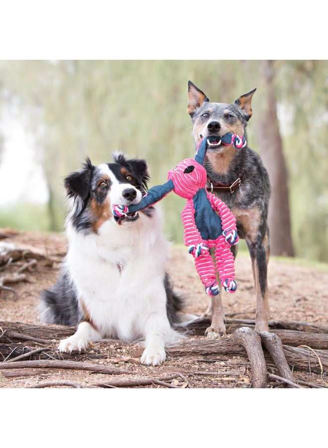KONG Floppy Knots Fox Dog Toy, Durable Soft Plush with Internal Cotton Rope Skeleton, Interactive Cuddly Toy for Tugging, Shaking, Thrashing, Gentle Chewing, Squeaker Reduces Boredom, Medium/Large - Image 4