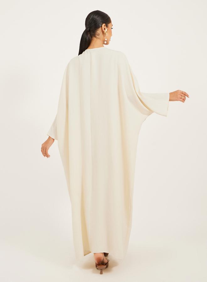 ستايلي عباية مفتوحة مزينة بالدانتيل - Image 5