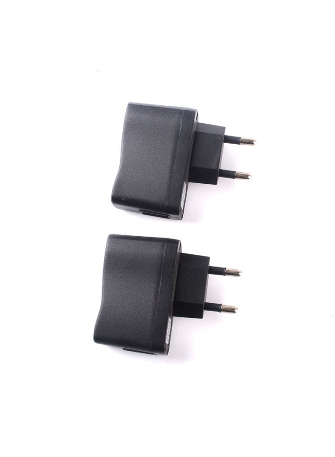 USB European Standard Charger Sticks 5V1000MA Label Speaker Point Reader Charging Special Sale European Standard Plug-Color:Black - Image 2