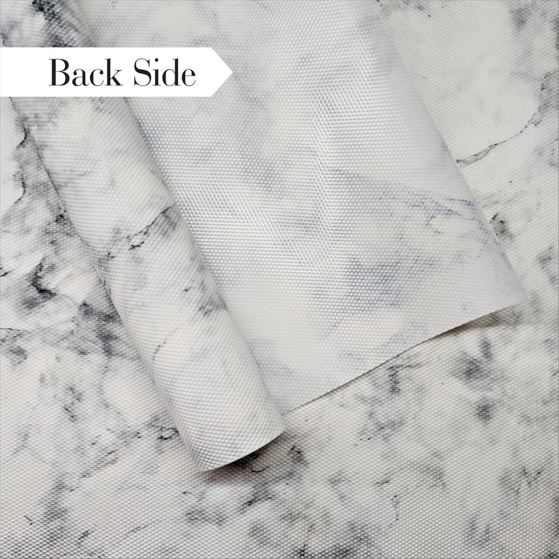 FESTIGO Multipurpose 45cm x 5m Waterproof EVA Anti Slip Mat for Kitchen Bathroom Cabinet Kitchen Shelf Mats Liner Sheets Roll NonSlip Fridge Mat Table Mat 45cm x 5 Metres Roll White and Black - Image 2