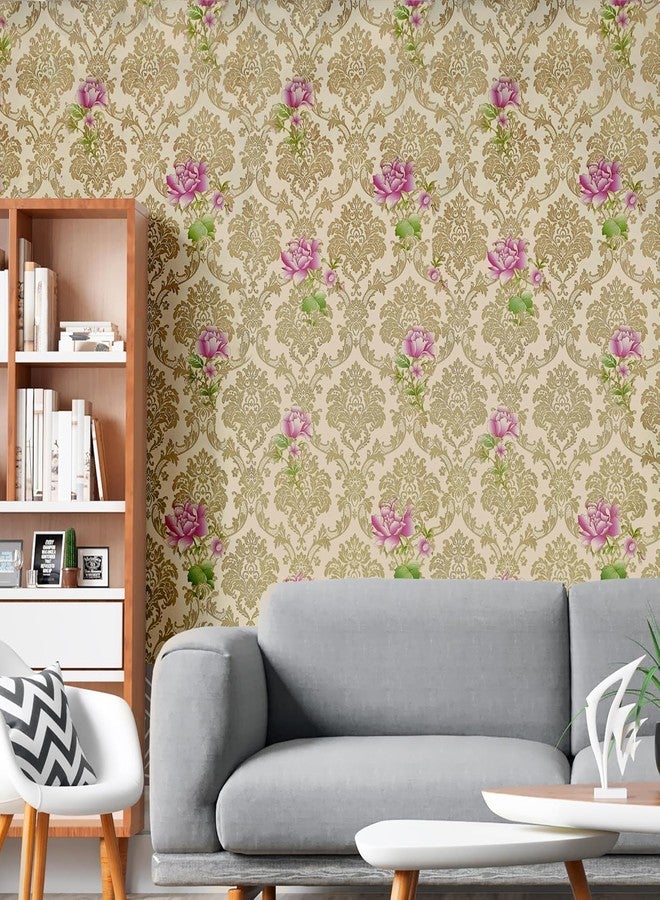 HOMEMATES Self-Adhesive Wallpaper Waterproof Old Furniture Vinyl Stickers Wooden Door Wardrobe Desktop PVC Wall Papers 45 X 304 CM- (Lotus Flower) - Image 2