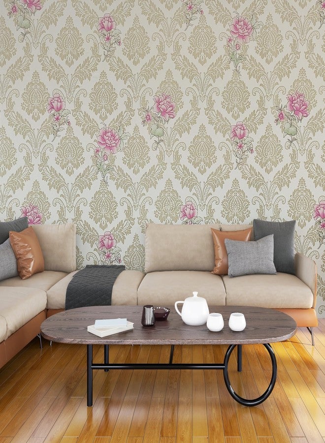 HOMEMATES Self-Adhesive Wallpaper Waterproof Old Furniture Vinyl Stickers Wooden Door Wardrobe Desktop PVC Wall Papers 45 X 304 CM- (Lotus Flower) - Image 3