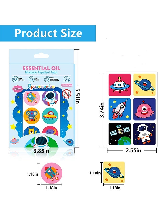 yumee Mosquito Patches Sticker, Mosquito Repellent Plasters with Chemical-Free Long-Lasting Protection, Mosquito Stickers Repellent 120pcs Fun Themed for Kids Outdoor Camping Travel Bug Defense - Image 2