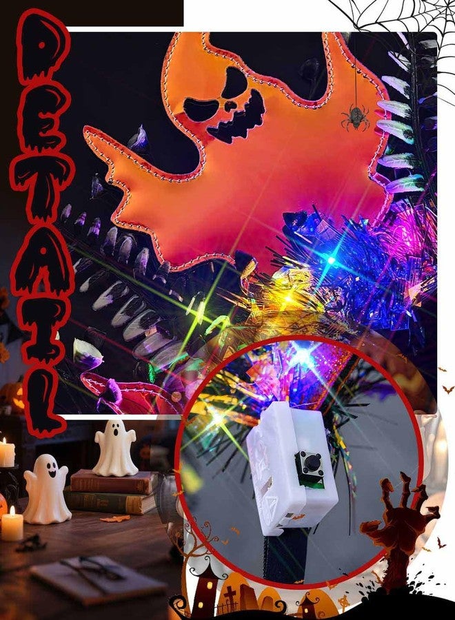 Urieo Ghost Light Up Headband Witch Led Headpiece Halloween Costume Glow Hair Accessories for Women - Image 4