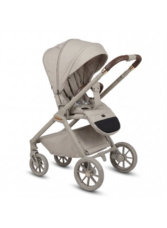 burbay Premium Urban Baby Stroller with Adjustable Reclining Seat, Shock-Absorbing All-Terrain Wheels, and Compact One-Hand Fold – New Version - Image 2