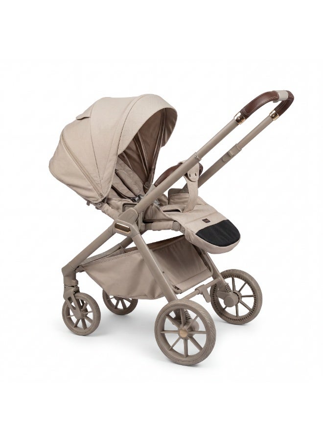 burbay Premium Urban Baby Stroller with Adjustable Reclining Seat, Shock-Absorbing All-Terrain Wheels, and Compact One-Hand Fold – New Version - Image 5