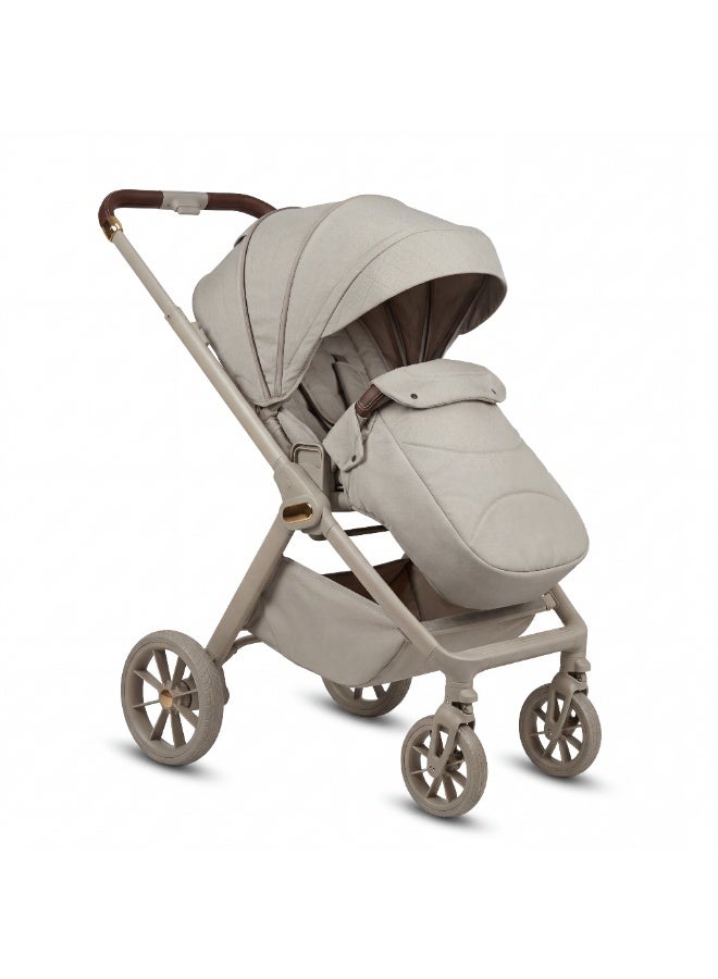 burbay Premium Urban Baby Stroller with Adjustable Reclining Seat, Shock-Absorbing All-Terrain Wheels, and Compact One-Hand Fold – New Version - Image 1