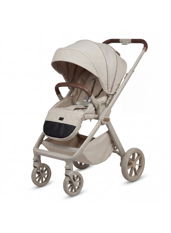 burbay Premium Urban Baby Stroller with Adjustable Reclining Seat, Shock-Absorbing All-Terrain Wheels, and Compact One-Hand Fold – New Version - Image 3