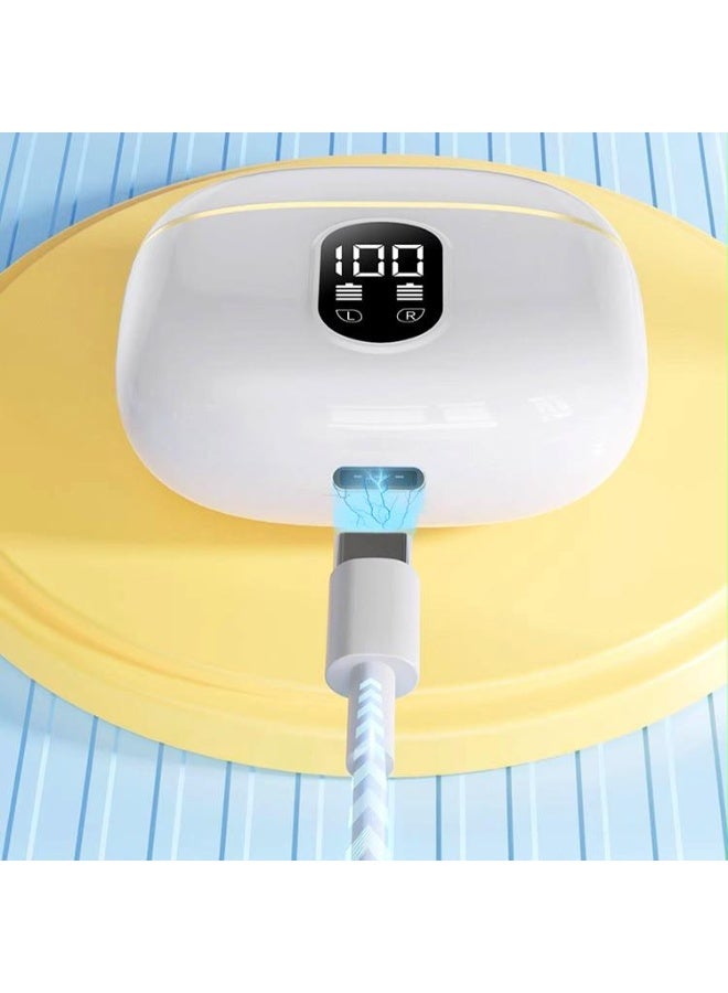 باروكس سماعات أذن لاسلكية ذكية بشاشة LED ومؤشر بطارية طويل الأمد، سماعات مقاومة للماء مع خاصية إلغاء الضوضاء - Image 4