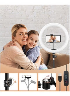 VENDIX Ring Light 12" with MULTI color & Adjustable Tripod upto 78inch, 10 Brightness Levels - Perfect for Makeup, Ring Light for Photography, Shooting, Selfies & Video Calls & Best For Content creation  - Image 5