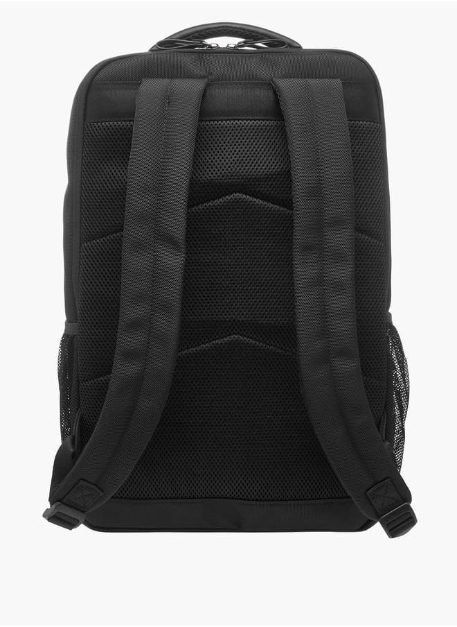Lee Cooper Solid Backpack with Adjustable Shoulder Straps  - Image 3