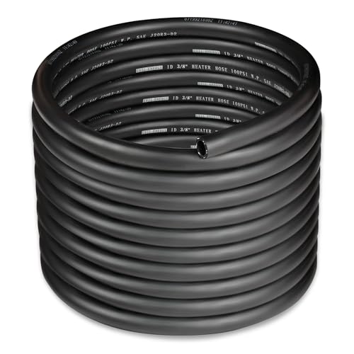 EVIL ENERGY 38 Heater Hose Coolant Radiator Straight 100PSI SAE 20R3 25FT Black - Image 1
