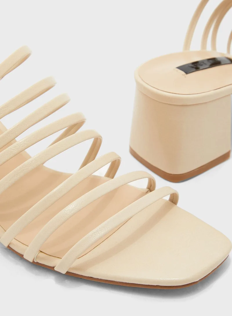 LOST INK Multi Strap Mule Sandal