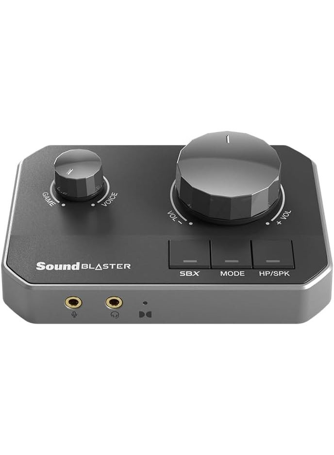 CREATIVE Sound Blaster G8 – Hi-Res Gaming USB DAC with dual USB audio mixing, Dolby Digital, Acoustic Engine, 10-band equalizer, HDMI ARC, RCA in/-out, Optical in/-out, Mic-in, Headset-in for Gamers - Image 1
