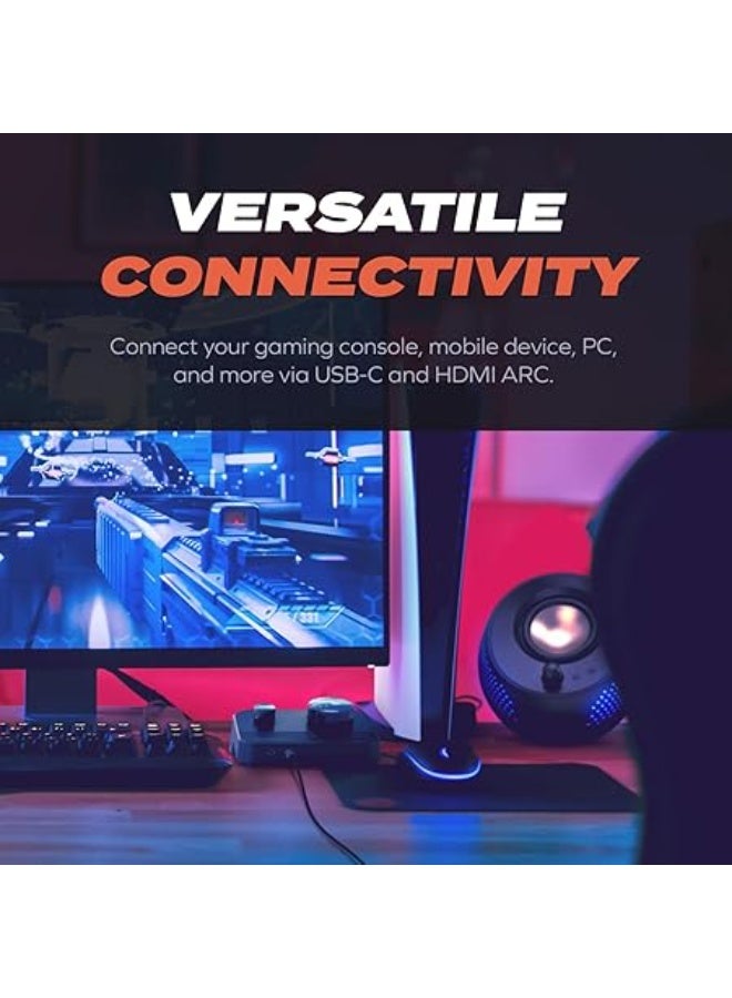 CREATIVE Sound Blaster G8 – Hi-Res Gaming USB DAC with dual USB audio mixing, Dolby Digital, Acoustic Engine, 10-band equalizer, HDMI ARC, RCA in/-out, Optical in/-out, Mic-in, Headset-in for Gamers - Image 4