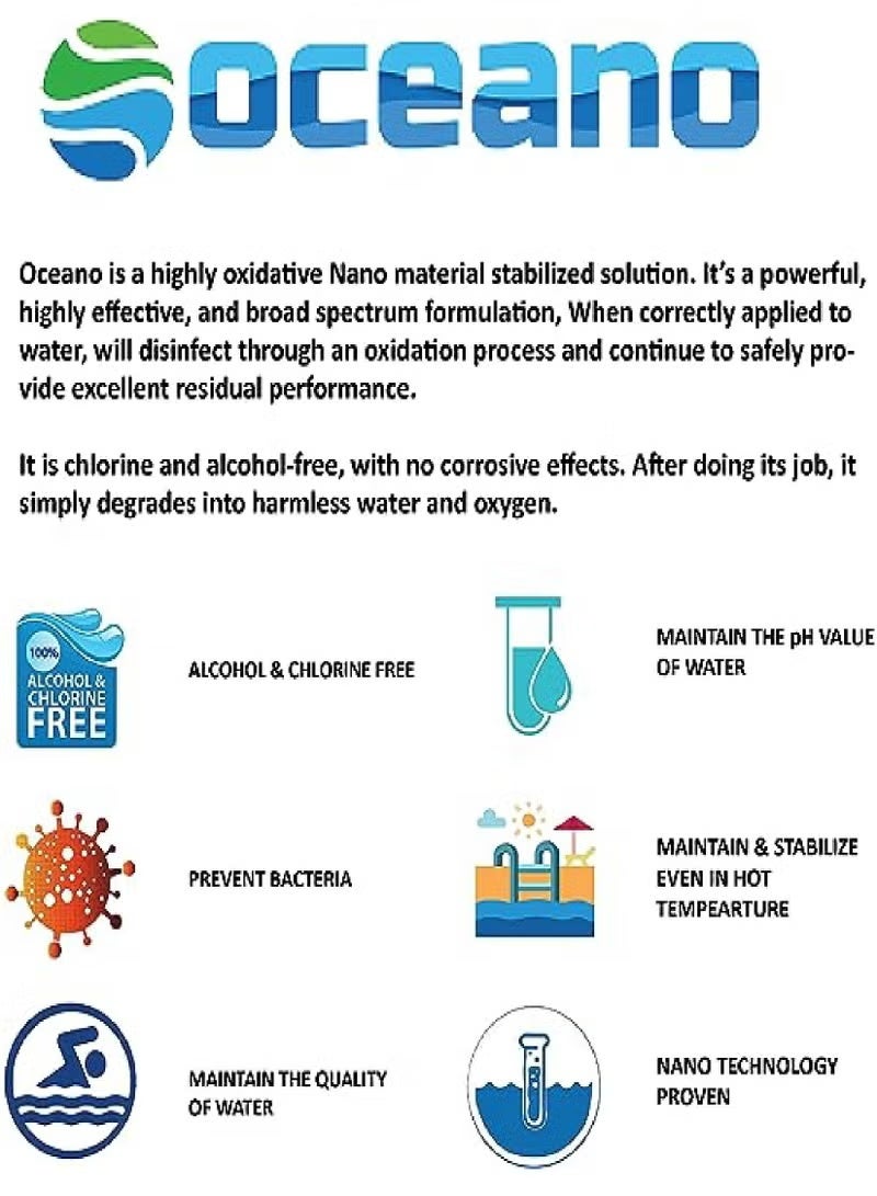 BioNatura Oceano Shock Pool - The Chlorine Alternative - 5ltr - 100% Non Toxic, Safe, Hypoallergenic, Non Caustic & Biodegradable - Image 3