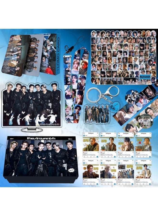 Harse ENHYPEN New Album Gift Box Includes Lomo Cards, Keychains, Diary Tapes, Lanyards, Standees, and Stickers - Image 4