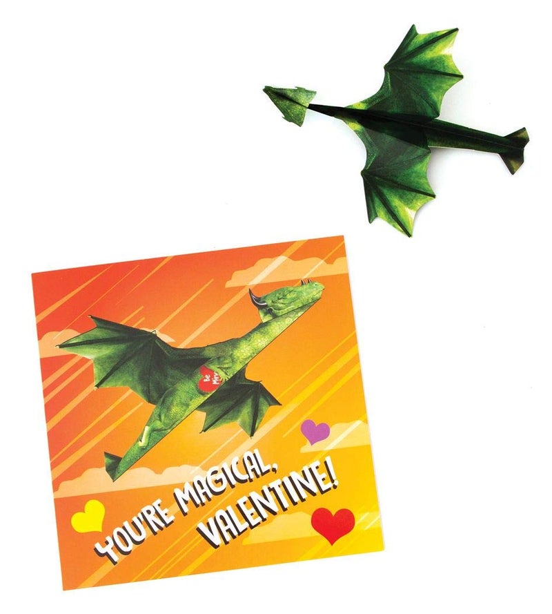 Playhouse Fold and Fly Dragons 28 Card Super Valentine Exchange Pack for Kids - Image 3