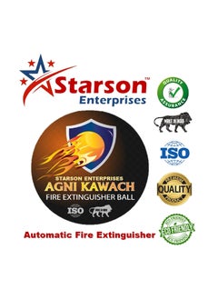 Starson Enterprises Seak Automatic Fire Extinguisher Ball Quick Effective Fire Safety Solution 5Year Lifespan SelfActivating for Home Office and Industrial Use Covers 100120 sq ft 1pcs  - Image 3