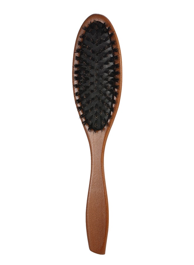 Natural Boar Bristle Hair Brush Comb Oval Anti-static Paddle Hair Extension Brush Scalp Massage Beech Wooden Handle