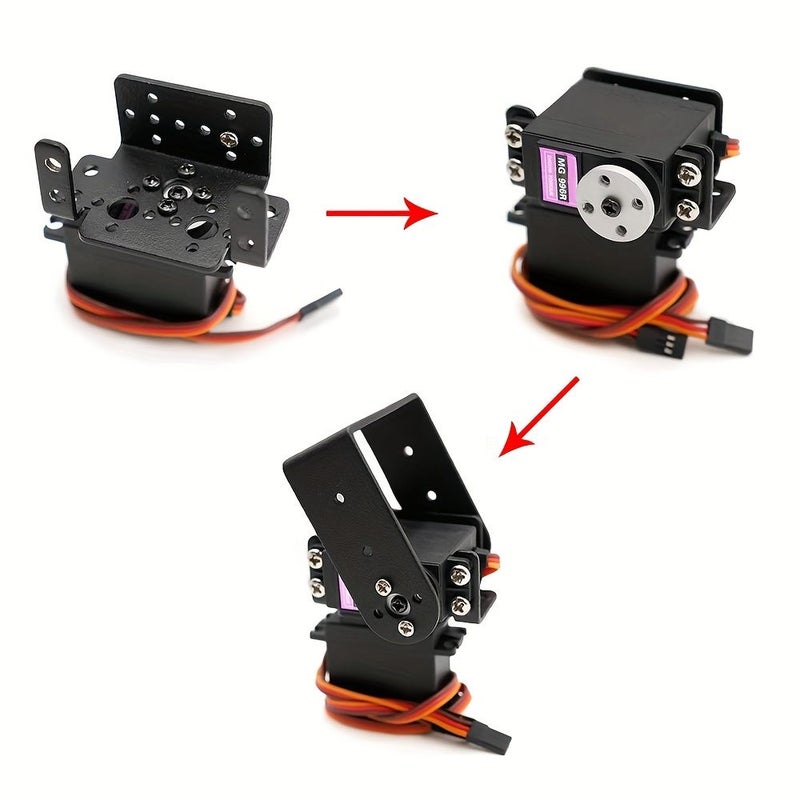 1ضع حوامل السيرفو لـ MG995 MG996R DS3115 سيارة روبوت Arduino Raspberry Pi DIY - Image 3