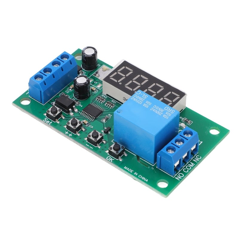 songle Delay Control Board: 0.1S To 9999999.9S Delay Range, 12 Working Modes - 3 Adjustable Statuses, Easy To Install Replacement PCB Control Board For Electrical Equipment Repair - Image 4